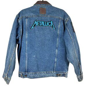 Vintage Metallica Marlboro Jacket Denim Jean One Of A Kind Men’s